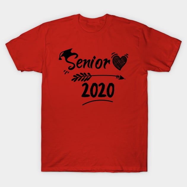 Senior 2020, Graduation , Cute 2020 Senior Vibes Squad T-Shirt by Elitawesome